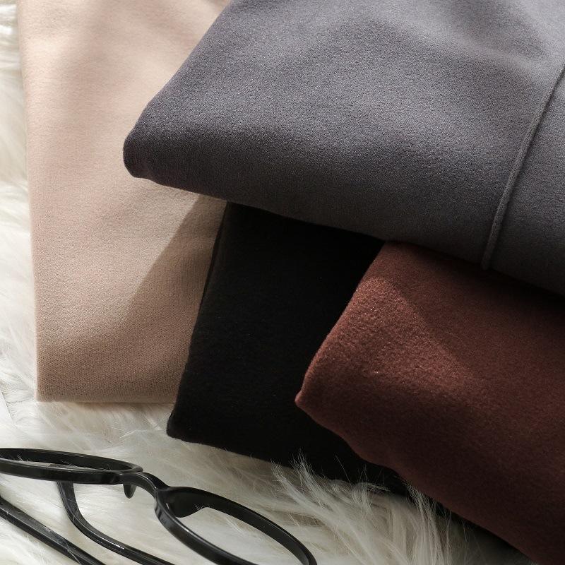 Женская двусторонняя рубашка с бархатным низом, женский свитшот, топ с высоким воротником