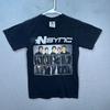 Винтажная черная футболка с графическим принтом NSYNC 2001 PopOdyssey Tour, размер S, Winterland