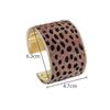 Multicolor Geometric Leopard Print Bangles Exaggerated Cuff Bangles  Hip Hop Style
