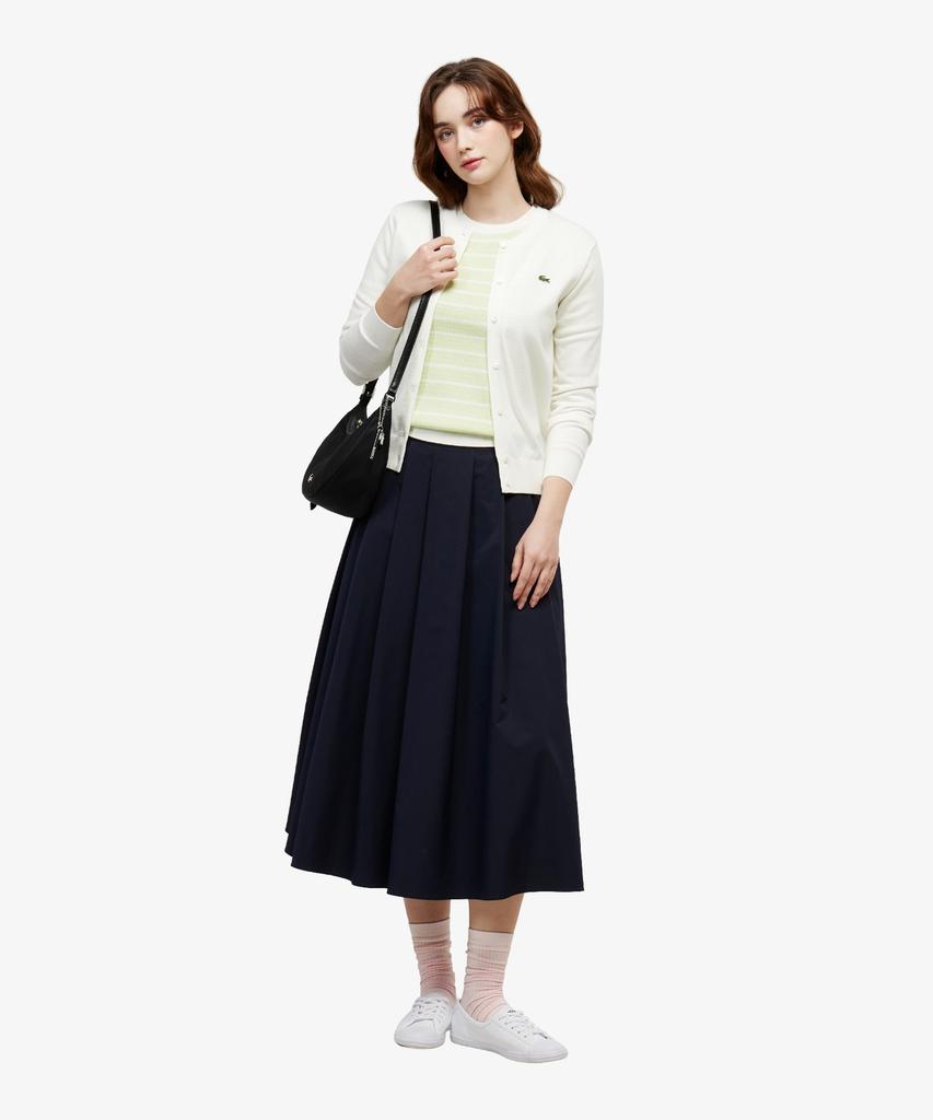 Lacoste Women'S Pleated Mid-Length Skirt Jf523E-56G Hde