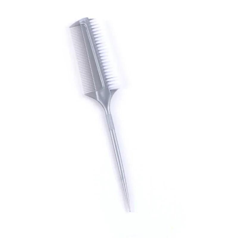 Профессиональная парикмахерская двухсторонняя расческа для окрашивания с нейлоновой кистью для окрашивания волос, расчески для тонирования, кисть для окрашивания волос, инструменты для укладки волос