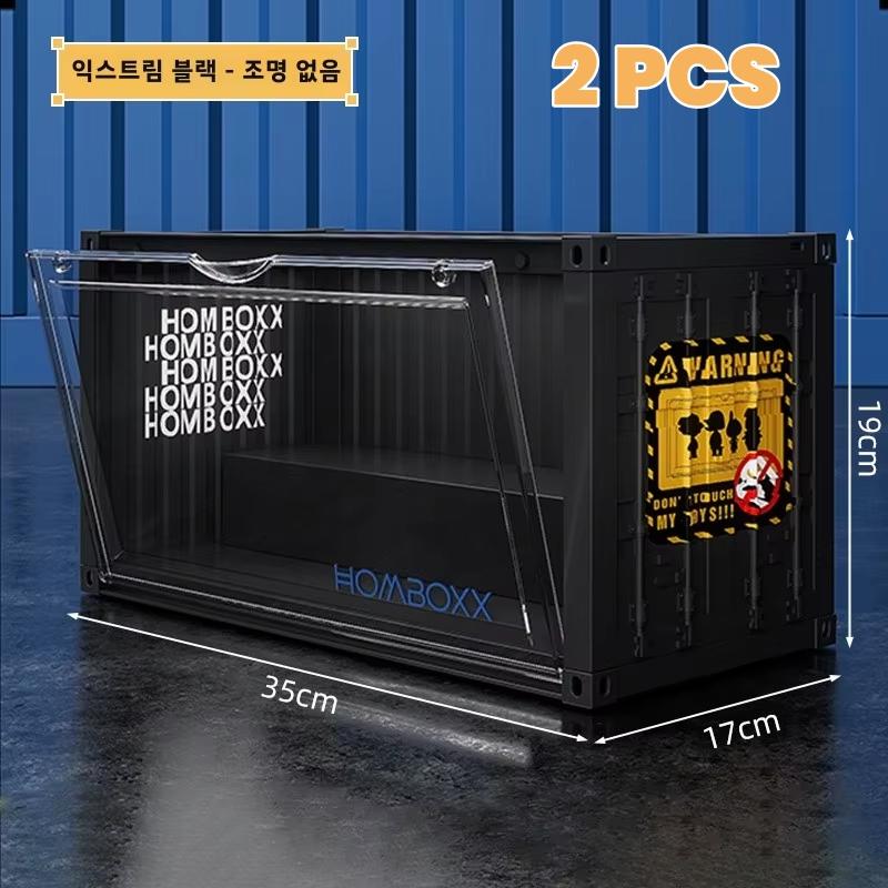 Контейнер с подсветкой Органайзер-сюрприз Пылезащитный ящик для демонстрации игрушек Магнитная подставка для демонстрации Nendoroid Дисплей для коллекционных предметов