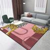 Розовый леопард Уникальная коллекция диких гепардов Принт Ковры Ковры из фланели Ковер для помещений Столовая Спальня Домашний офис Декор кухни