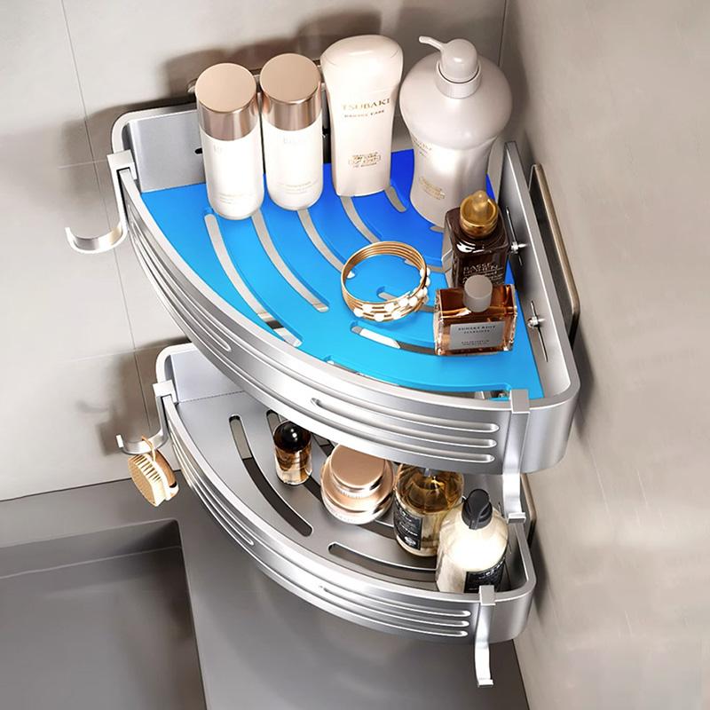 Алюминиевая полка для ванной комнаты, угловые стойки для штатива, дренажная стойка, держатель для полотенец, настенное крепление, полка для бутылки шампуня, органайзер для хранения, крючок