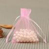 New 50Pcs Organza Bag Jewelry Packaging Gift Candy Wedding Party Goodie Packing Favors Pouches Drawable Bags Present Sweets Pouc
