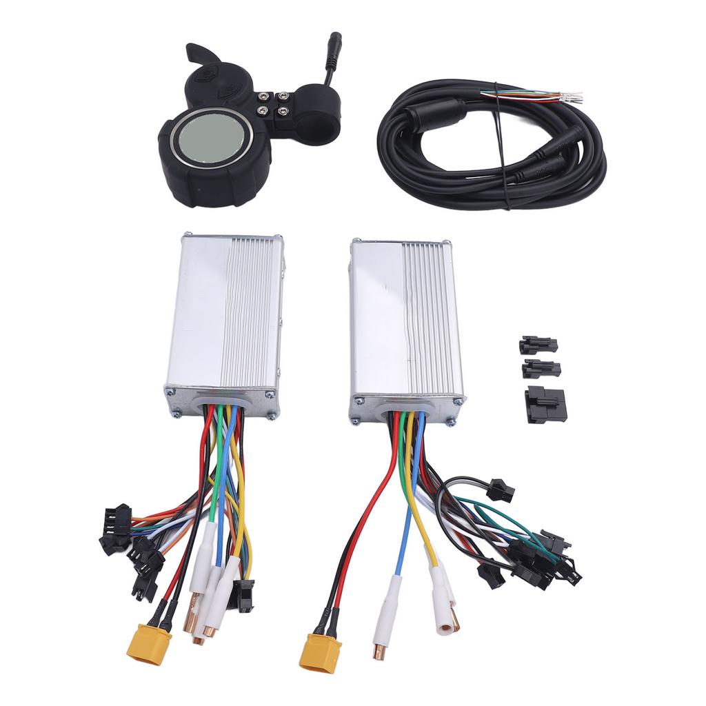 Electric Bike Controller 52V 25A 1200W Dual Drive Motor Controller Kit with Display High Performance