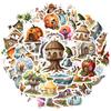 35pcs Cute Fairy Tale Stickers Creative Whimsical Houses Stickers Stickers For Notebook Luggage Mobile Phone