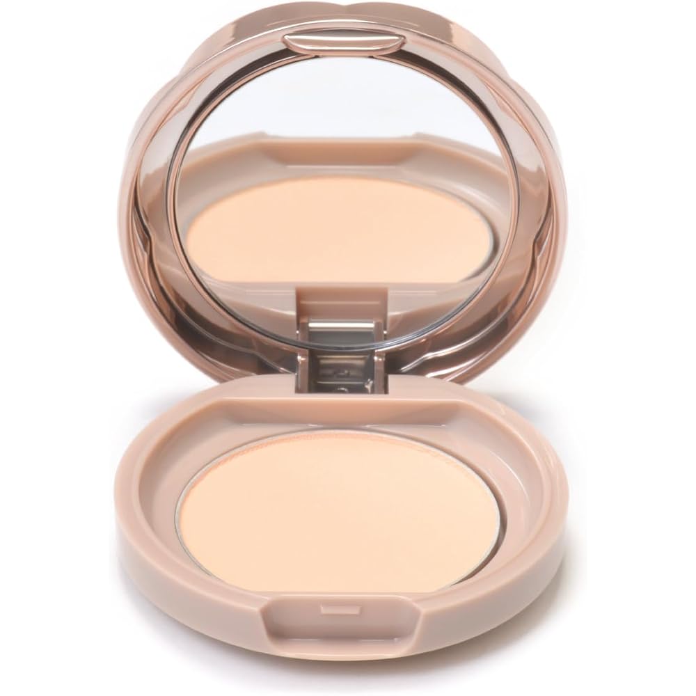 Canmake Marshmallow Finish Powder Mini MO Matte Ochre 5g Pressed Powder with Mirror and Puff Pink Ochre