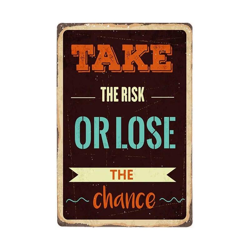 Proverb About Life Retro Metal Sign Bar Wall Decor Family Vintage Plaques Art Poster 20x30 Cm