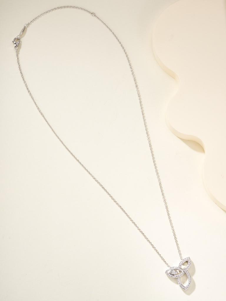 12 Minute Horse Eye Diamond Clover Pendant Diamond Necklace 18k Thick Gold Electroplated Daily Wear, Gift Banquet