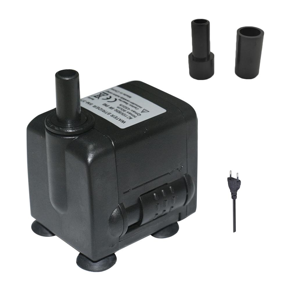 Submersible Water Pump 450L/H Pet Water Fountain Pump Ultra-Quiet Pool Filter Pump for Aquarium Rockery Fountain