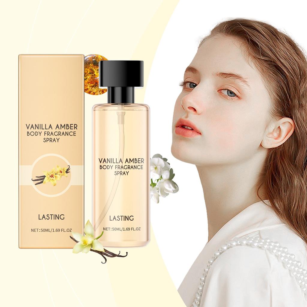 Парфюмированный спрей для тела Amber Body, туалетная вода, свежий парфюм с фруктовыми духами, стойкий парфюм, легкий элегантный парфюм 50 мл