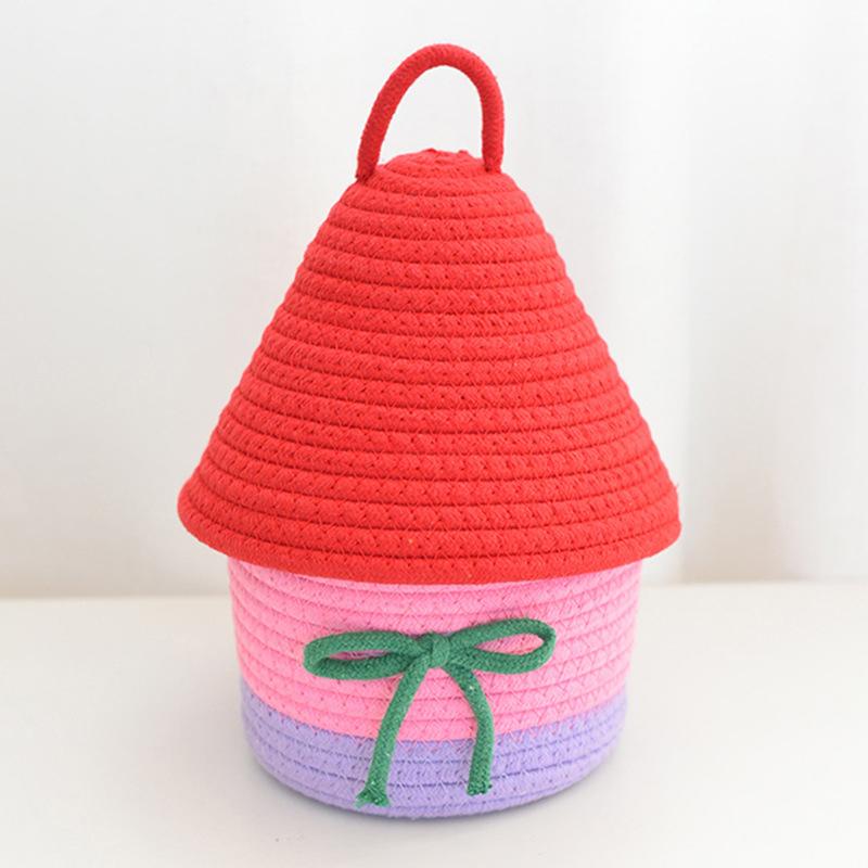 1 шт. с крышкой INS Домашняя организация Креативные контейнеры Домашнее хранение Контейнеры для маленького дома Богемный 5 стилей