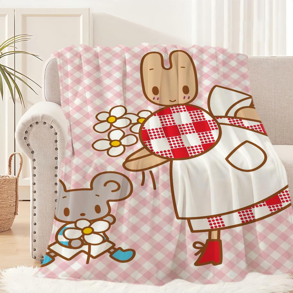 Мультяшное одеяло M-Marron C-Cream, милое плюшевое одеяло, коврик для дивана, для S-Sanrio, гостиной, офиса, спальни, день рождения, дома, в поездку, подарки для детей