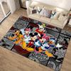 1 шт. Ковер с рисунком Микки Мауса и Минни от Disney, Ковер для зоны, Нескользящий ковер, Ручная стирка, Коврик для пола, Подходит для гостиной, спальни, домашнего декора