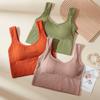 Breathable Sports Bra Shockproof Crop Top Anti-sweat Fitness Top Women Seamless Yoga Bra Push Up Sport Top Gym Workout Top