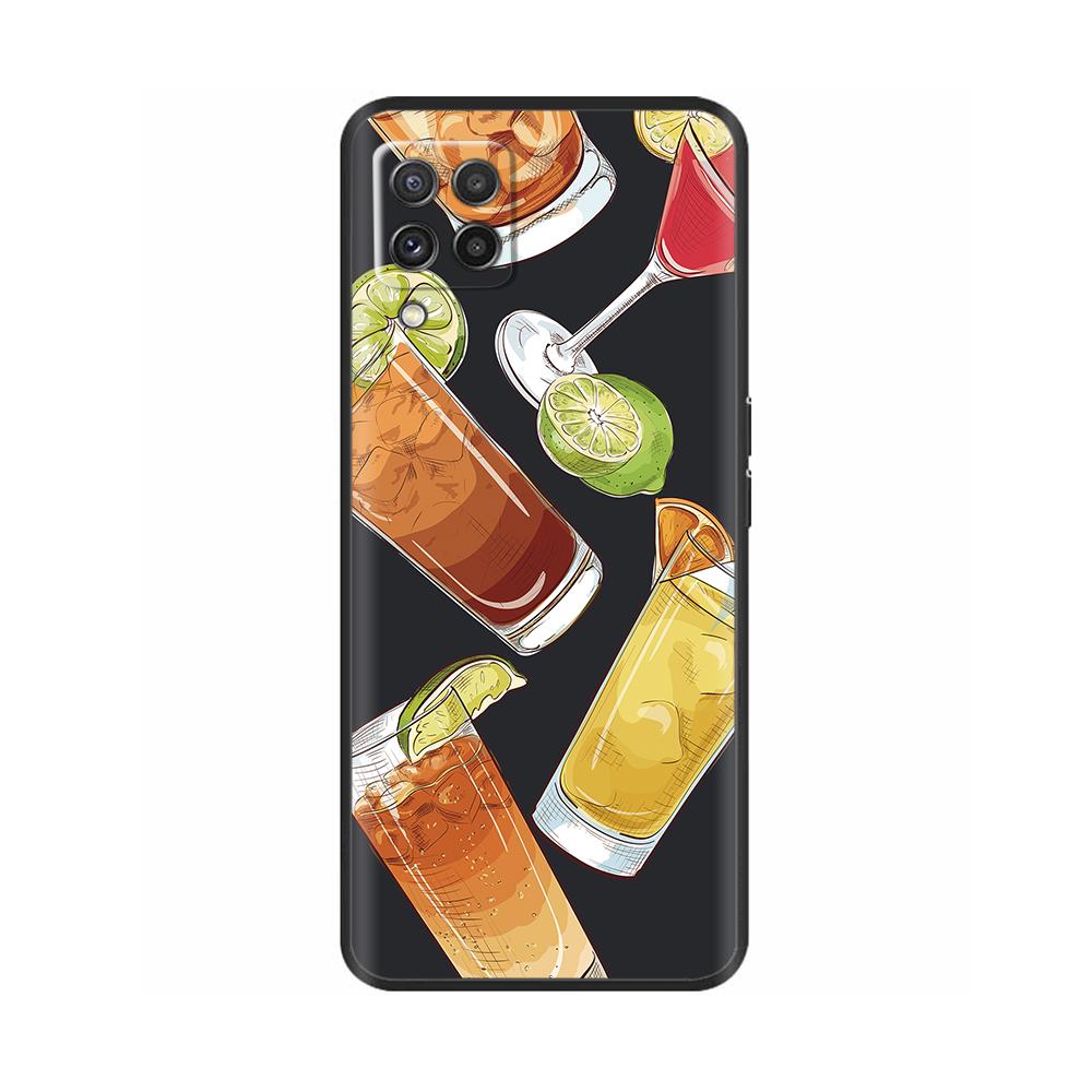 For Samsung Galaxy M22 M32 4G Case Phone Back Cover For Samsung M32 4G M22 F22 Case Soft Black Silicone Bumper Shell 6.4 inch