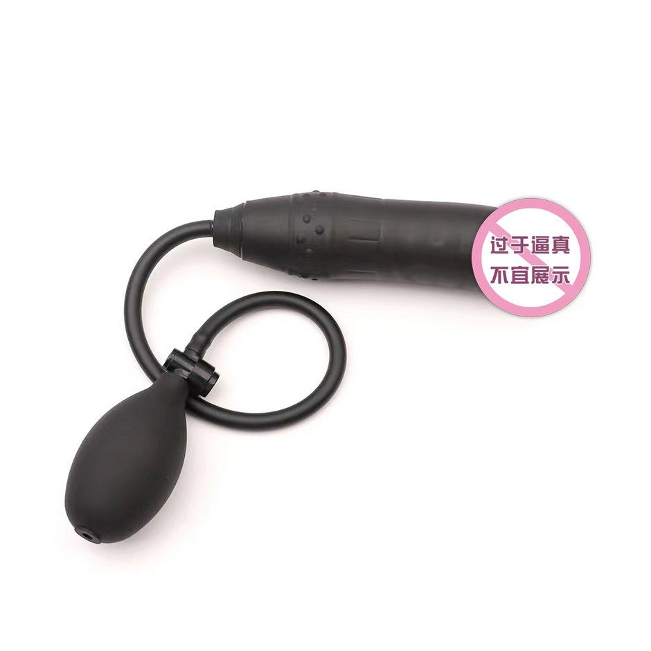 Надувной дилдо Анальная пробка Мягкий силиконовый Мясной мужской и женский задний двор Хризантема Взрослые секс-инструменты Взрослые принадлежности Секс Мастурбация