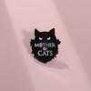 Charming Cartoon Black Cat Metal Enamel Pin For Unisex Fashion And Accessories