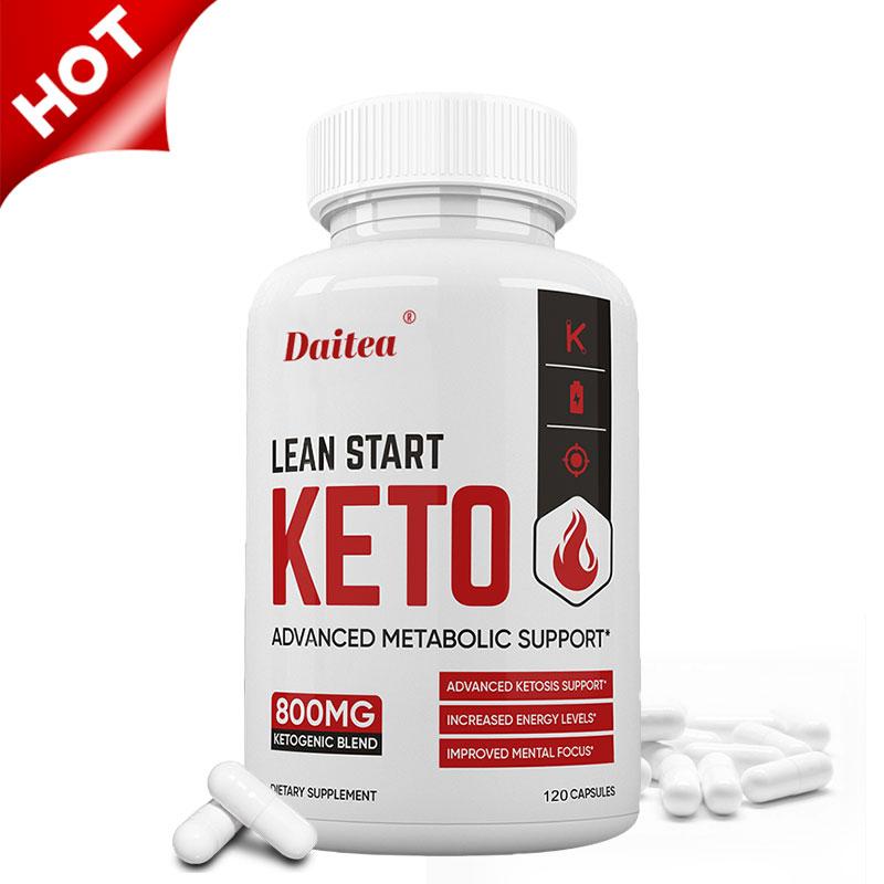 Daitea Lean Start Keto Capsules, Advanced Metabolic & Ketosis Support, Boost Energy & Mental Focus, 120 Capsules