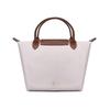 Longchamp Сумка-тоут Le Pliage 23 с короткими ручками из канваса и кожи, маленькая женская сумка-тоут, Бумага 1621089555