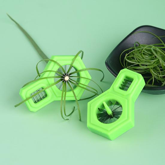 Scallion Slicer 12 Stainless Steel Sharp Blade Small Scallion Cutter Shallot Green Onion Shredder Shallot Cutter Kitchen Gadgets