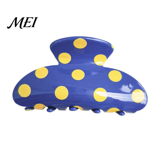 Long-lasting Hair Clip Claw for Women, Dot Printing Shower Clip, Anti-slip Teeth Shark Smooth Edge Claw, Comfortable Fit Accessory Long Short