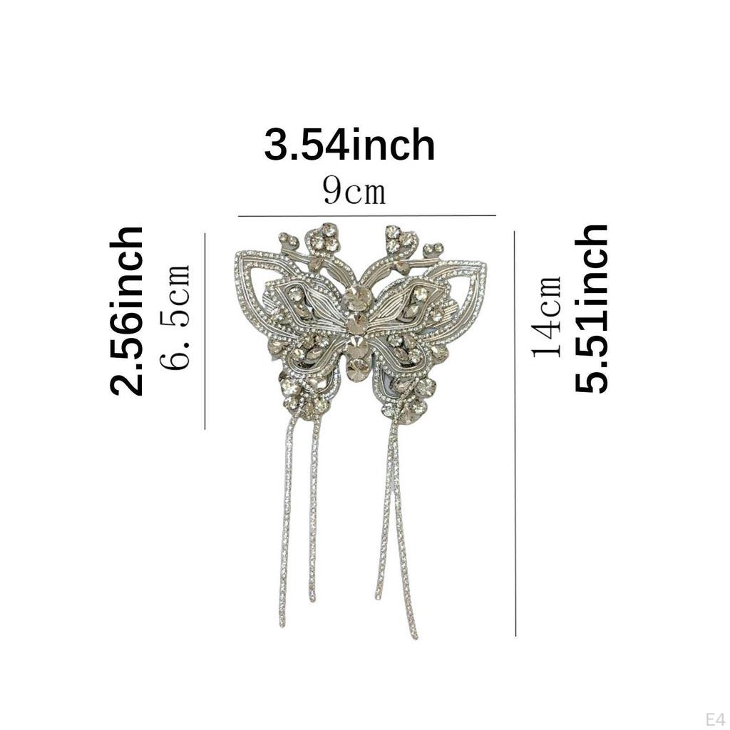 Rhinestone Shoe Clip Bride Butterfly DIY Fashion Decorative Elegant