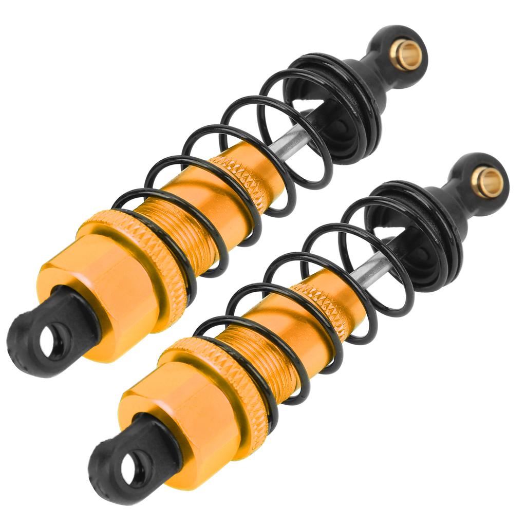 2 шт. RC амортизатор 82 мм алюминиевый сплав RC демпфер детали для апгрейда для Tamiya CC01 CC02Серебристый