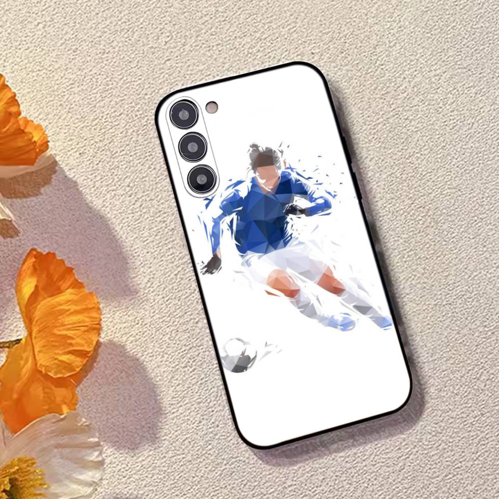 Абстрактная фигура Футбольная поддержка Чехол для телефона Для Samsung Galaxy A73,A72,A71,A70,A53,A52,A51,Мягкий силиконовый Черный чехол