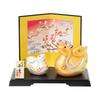 Seto Togeisha 2025 Zodiac Figurine Compact Snake Snake New Year Decoration Good Luck Gold and Silver Parent and Child Snake Shohogama 149