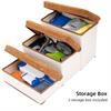 Pet Steps Dog Steps Foldable Dog Stair 3 Tier Dog Steps for Couch Bed with Useful Storage Space Maximum Load bearing