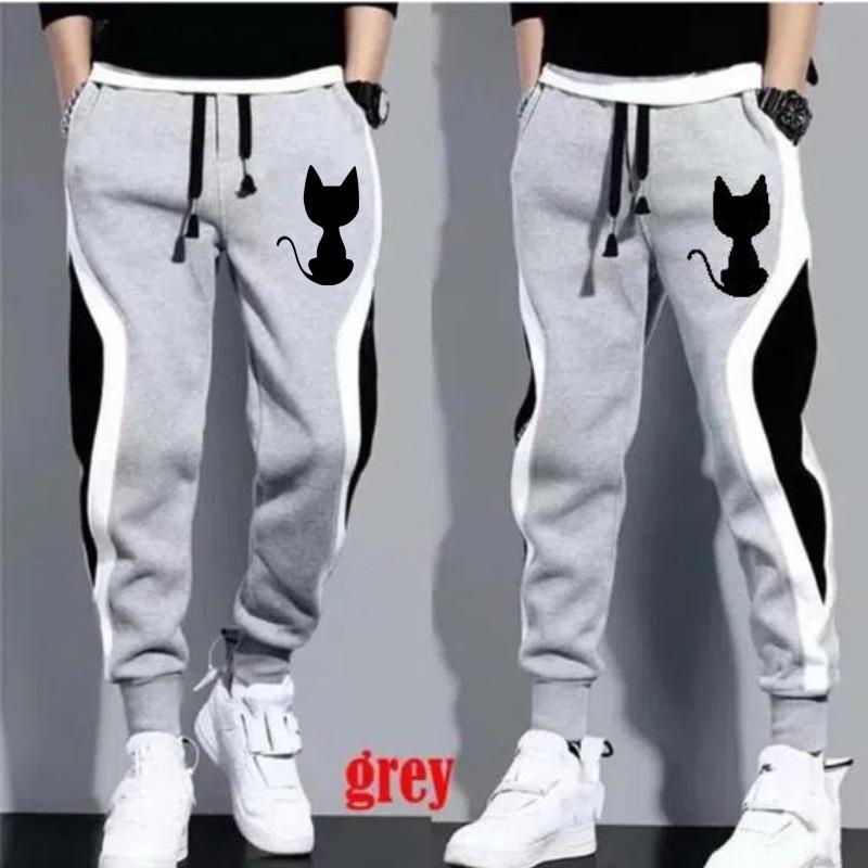 Новейшие милые женские спортивные штаны с принтом кота, длинные хлопковые брюки, брюки-джоггеры, женские повседневные спортивные штаны для фитнеса, однотонные спортивные штаны для женщин