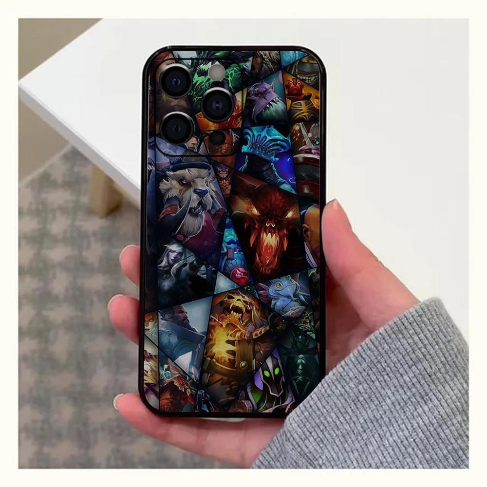 Чехол для телефона D-Dota 2 Для Apple iPhone 15,14,13,12,11,Pro,X,XS,Max,XR,Plus,Mini Мягкий черный чехол