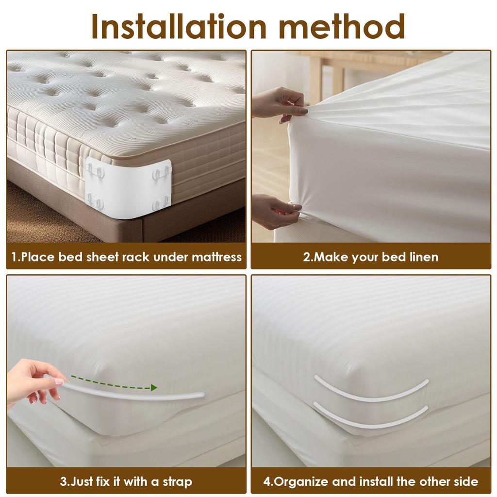 4/8 шт. Держатели для простыней, Пластиковые фиксаторы углов простыней, Ремни с фиксирующими зажимами, Застежки для углов простыней, Нескользящие зажимы