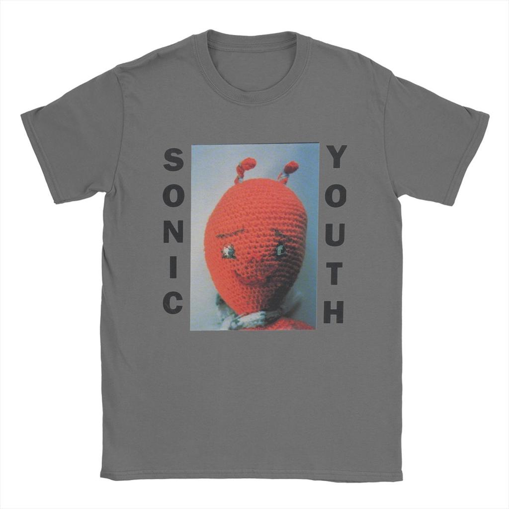 Мужские футболки Sonic Youth Хлопковые топы Новинка Футболка с коротким рукавом и круглым вырезом Вечеринка Футболка