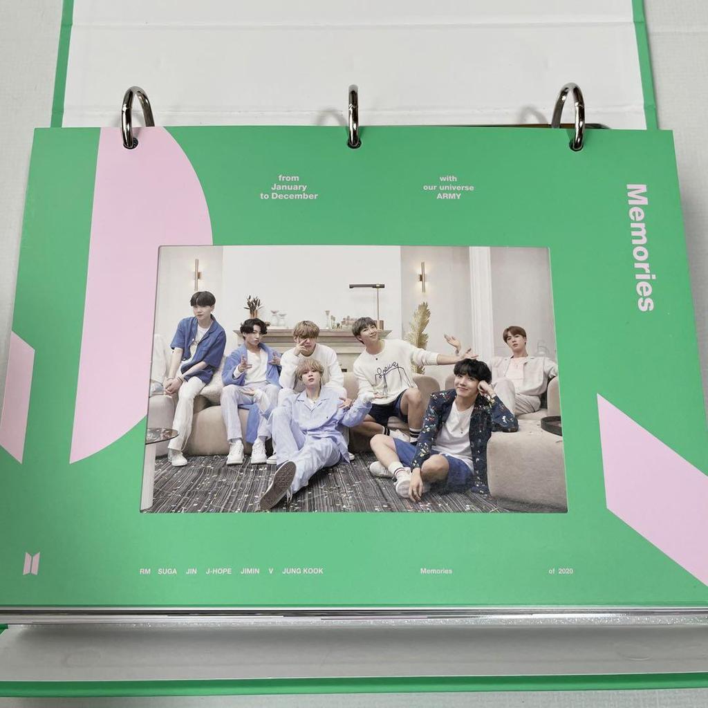 [USED] BTS Memories 2020 DVD Korean Edition Weverse Bonus Trading Card
