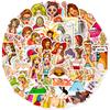 T0104034750 штук наклейки Pop Girl хип-хоп поп комиксы американская драма винтажные наклейки для девушек