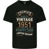 Premium Vintage 74th Birthday 1951 Mens Light Cotton T-Shirt