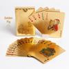 Роскошный набор игральных карт из матового ПВХ золотого цвета