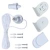 32mm Roller Blind Fittings Kits with Beaded Chain and Screws White Curtain Shade Repair Accessories for Home and Office
