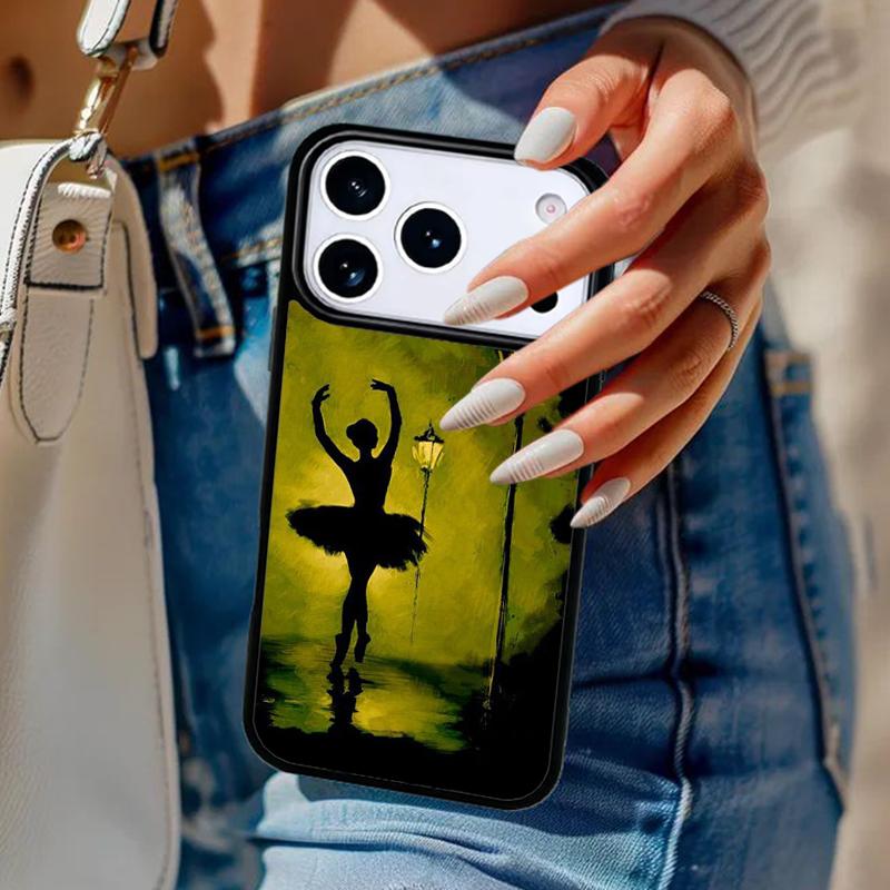 Чехол для телефона 'Танцующая балерина' для iPhone 17 Air 14 15 13 12 Max Чехол для Apple 14 15 16 16e 11 Pro Max Plus Coque