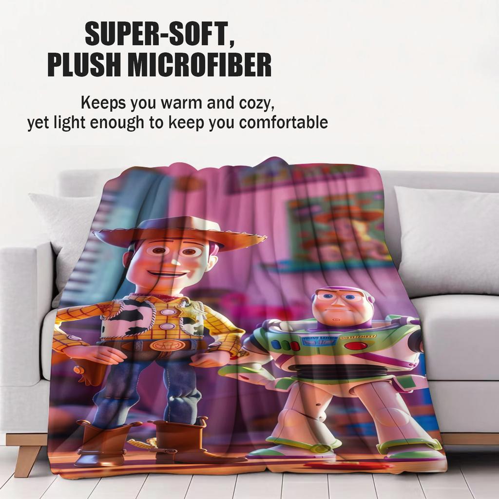 Toy Story Woody Small Cover Blanket Soft Comfortable Skin Friendly For Bed Bedroom Dorm Sofa Office Car Lunch Camping Nap Decor