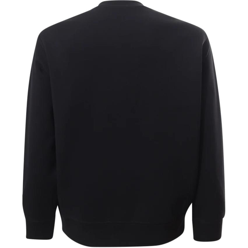 Emporio Armani Свитшот с принтом букв, круглым вырезом, длинным рукавом, мужской, черный, 3D1M70-1JHSZ-0057