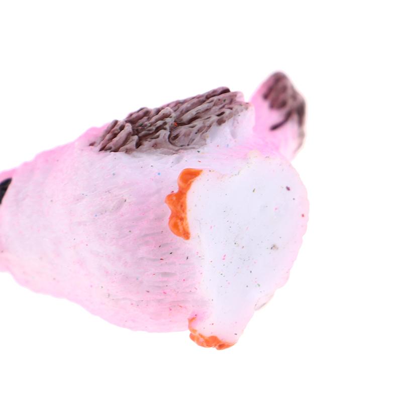 4шт мультфильм красочная летающая птица воробей маленькая статуя миниатюрная фигурка орнамент