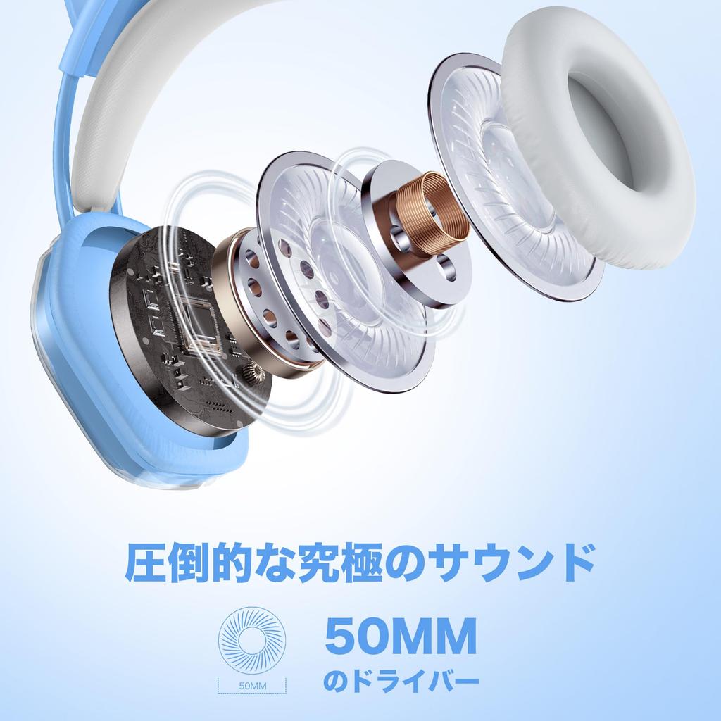 Wantek V10 Игровая проводная гарнитура с кошачьими ушками, 50-мм однонаправленный микрофон с шумоподавлением, легкая, для Switch, гарнитура, наушники, микрофон, USB,