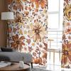 Осенние прозрачные шторы с цветочной текстурой для гостиной, спальни, тюлевые занавески для кухни, вуаль, шторы, жалюзи, панели