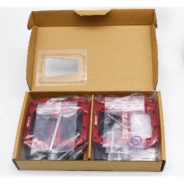 KRSEC CNC 3 Bearing Bicycle Pedals BMX MTB Anti-Slip Bike Pedals Aluminum Alloy Downhill Cycling Parts