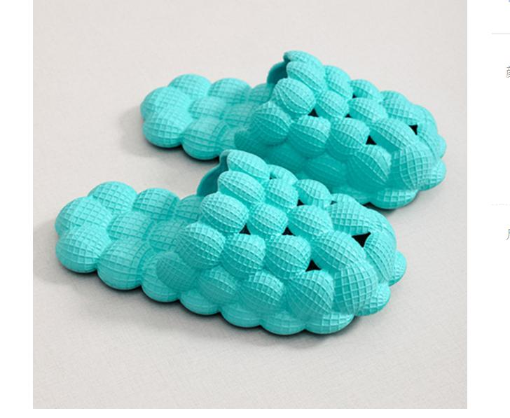 Summer Light Bubble Slides Women Flat Heels Massage Home Slippers Female Comfort Anti-Slip Designer Sandals Chaussure Femme