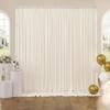 Wrinkle Free White Backdrop Curtain for Parties Soft Fabric Drapes Wedding White Curtain Backdrop for Birthday Party Decorations